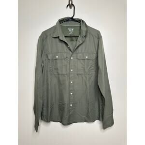 Mountain Hardwear Men's Casual Button Down Shirt - Olive Green